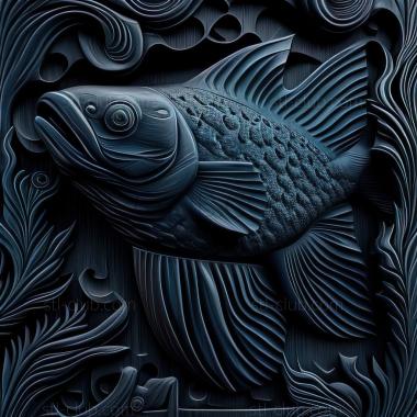 3D model st Black mar fish (STL)